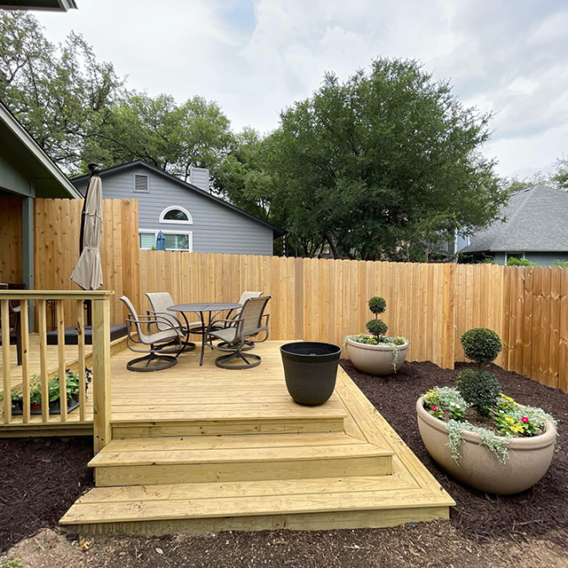 deck and fence build