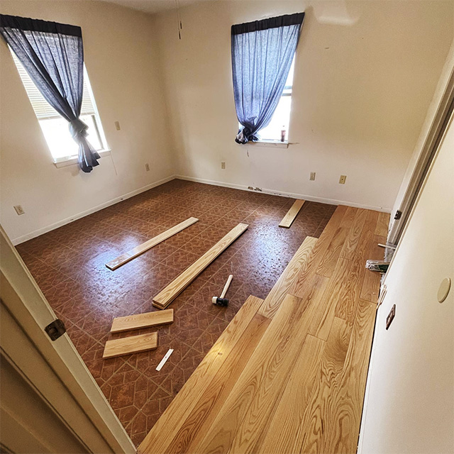 wood flooring install